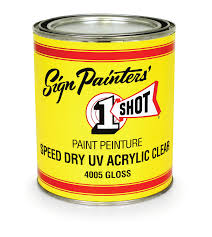 1 Shot Speed Dry UV Acrylic Clear