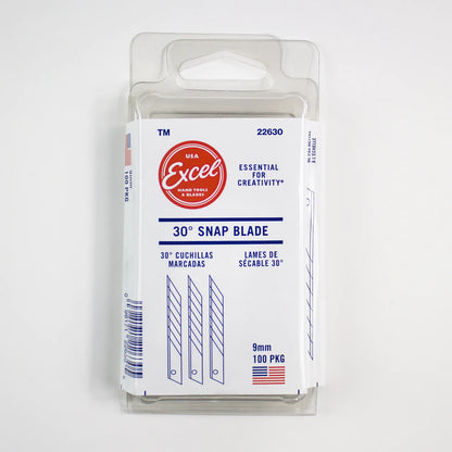 Excel Blades 9mm 30Â° Degree Snap-Off Precision Blades
