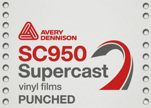 Avery SC950 Supercast Vinyl Film (Punched)