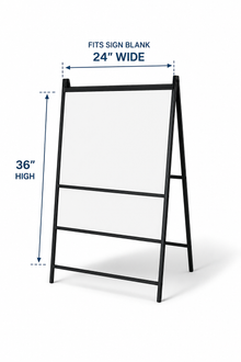 36H x 24W Steel A-Frame