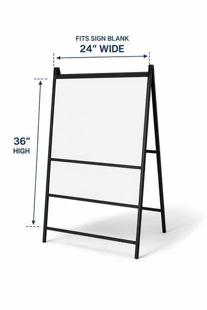 36H x 24W Steel A-Frame