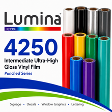 Lumina by FDC 4250 Intermediate Ultra-High Gloss Vinyl Film (Punched)