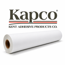 Kapco Gloss White, Permanent Adhesive w/90lb Liner