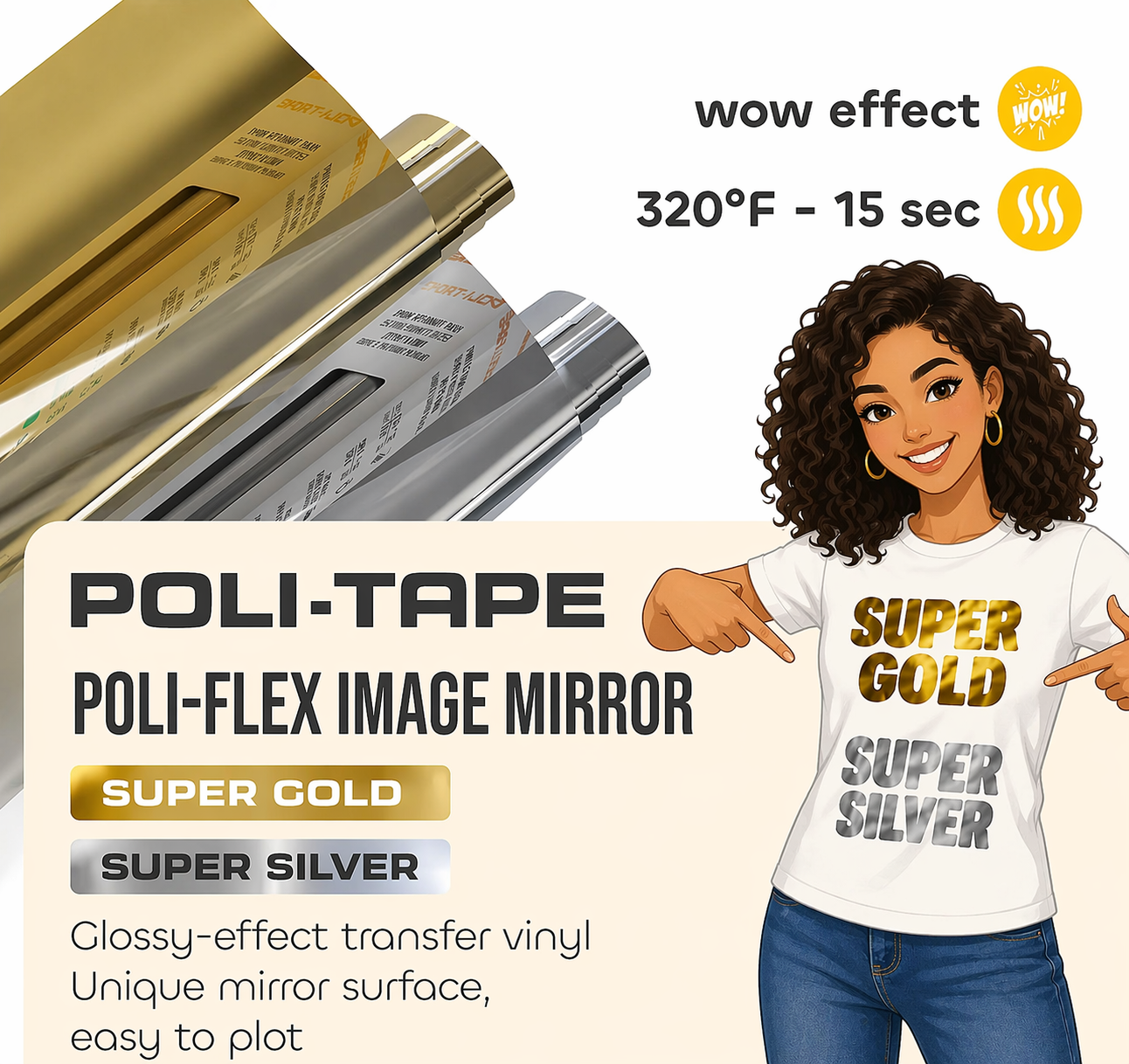 POLI-FLEX MIRROR Heat Transfer Film