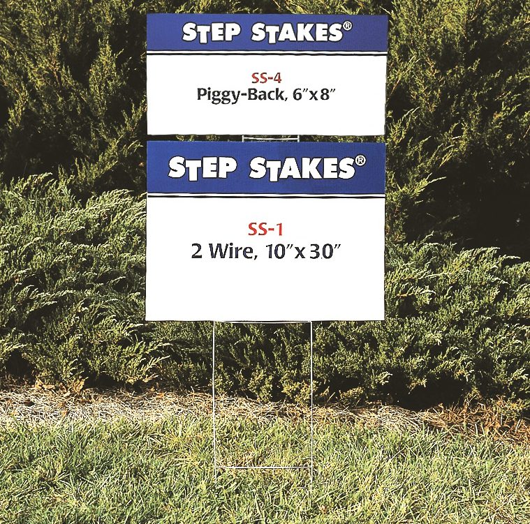 Stepstakes Piggyback Step Stake (Case of 50) 6" x 8"