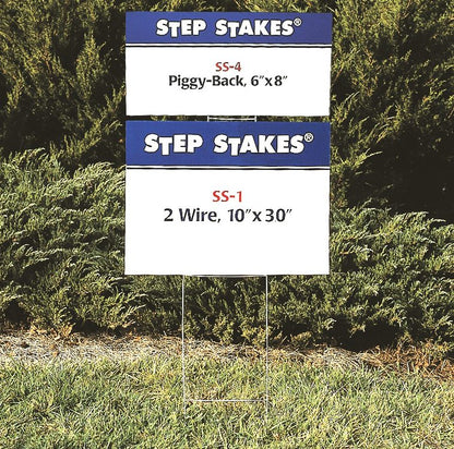 Stepstakes Piggyback Step Stake (Case of 50) 6" x 8"