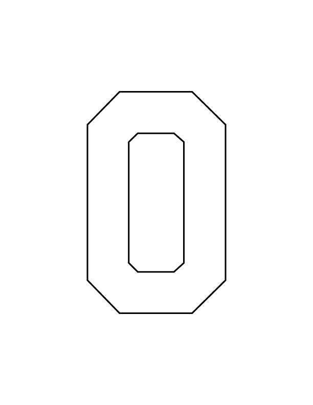 STAHLS’ Pre-Cut 6" Varsity Numbers - 10 Pack