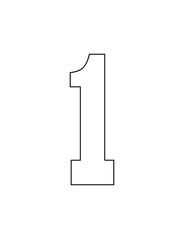 STAHLS’ Pre-Cut 6" Varsity Numbers - 10 Pack