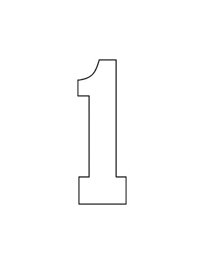 STAHLS’ Pre-Cut 6" Varsity Numbers - 10 Pack