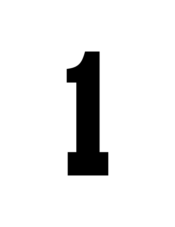 STAHLS’ Pre-Cut 6" Varsity Numbers - 10 Pack