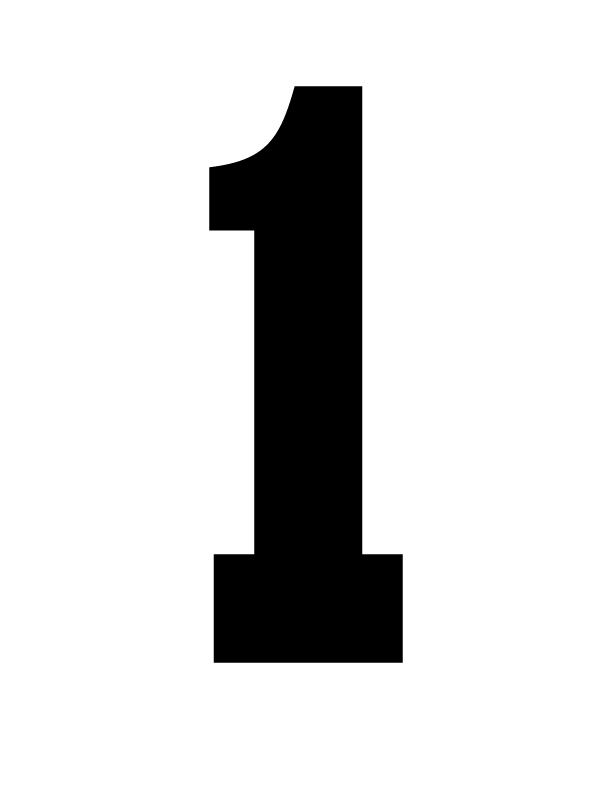STAHLS’ Pre-Cut 8" Varsity Numbers - 10 Pack