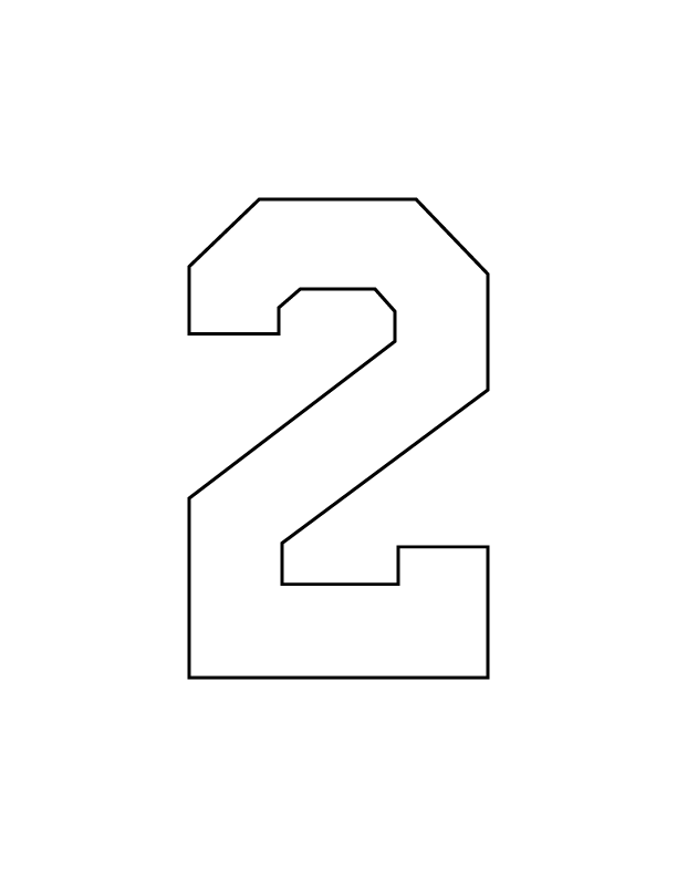 STAHLS’ Pre-Cut 6" Varsity Numbers - 10 Pack