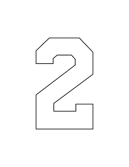 STAHLS’ Pre-Cut 6" Varsity Numbers - 10 Pack