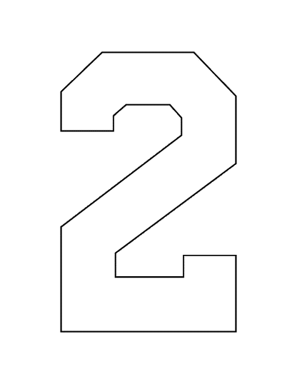 STAHLS’ Pre-Cut 8" Varsity Numbers - 10 Pack