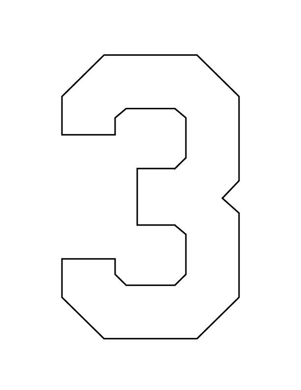 STAHLS’ Pre-Cut 8" Varsity Numbers - 10 Pack