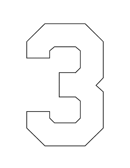 STAHLS’ Pre-Cut 8" Varsity Numbers - 10 Pack