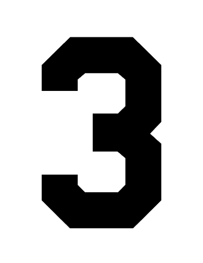 STAHLS’ Pre-Cut 8" Varsity Numbers - 10 Pack