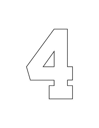 STAHLS’ Pre-Cut 6" Varsity Numbers - 10 Pack