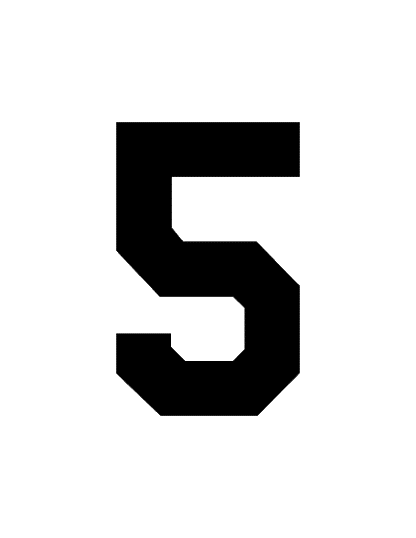 STAHLS’ Pre-Cut 6" Varsity Numbers - 10 Pack