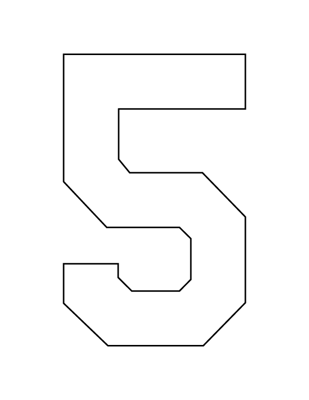 STAHLS’ Pre-Cut 8" Varsity Numbers - 10 Pack
