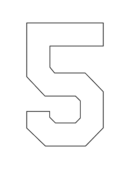 STAHLS’ Pre-Cut 8" Varsity Numbers - 10 Pack