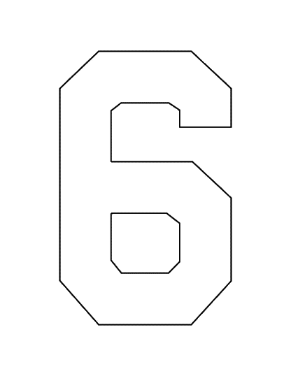 STAHLS’ Pre-Cut 8" Varsity Numbers - 10 Pack