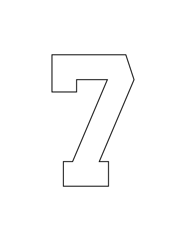 STAHLS’ Pre-Cut 6" Varsity Numbers - 10 Pack