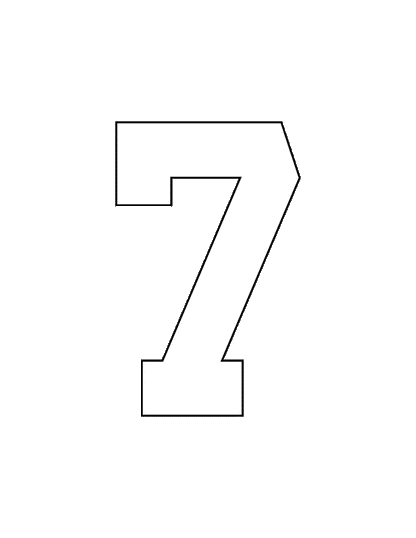 STAHLS’ Pre-Cut 6" Varsity Numbers - 10 Pack