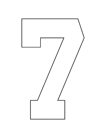 STAHLS’ Pre-Cut 8" Varsity Numbers - 10 Pack