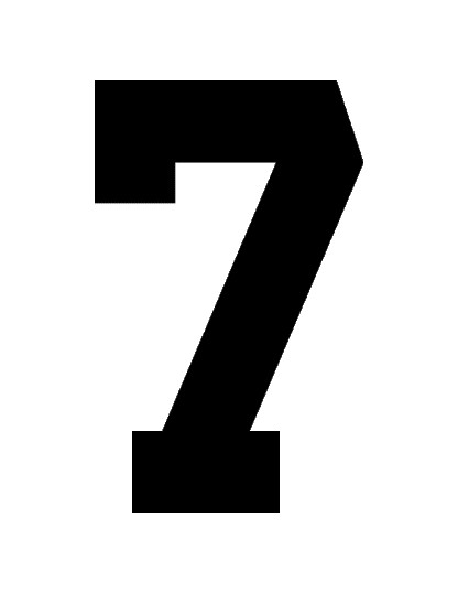 STAHLS’ Pre-Cut 8" Varsity Numbers - 10 Pack
