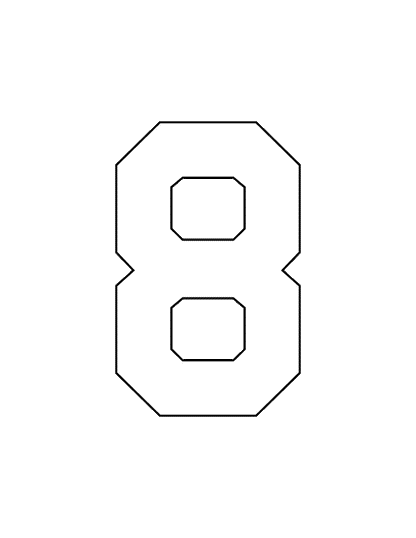 STAHLS’ Pre-Cut 6" Varsity Numbers - 10 Pack