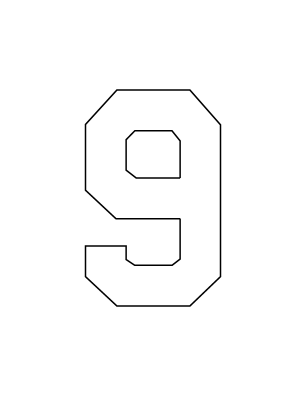 STAHLS’ Pre-Cut 6" Varsity Numbers - 10 Pack