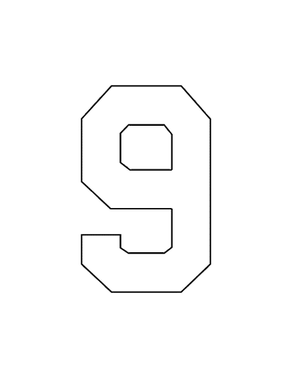 STAHLS’ Pre-Cut 6" Varsity Numbers - 10 Pack