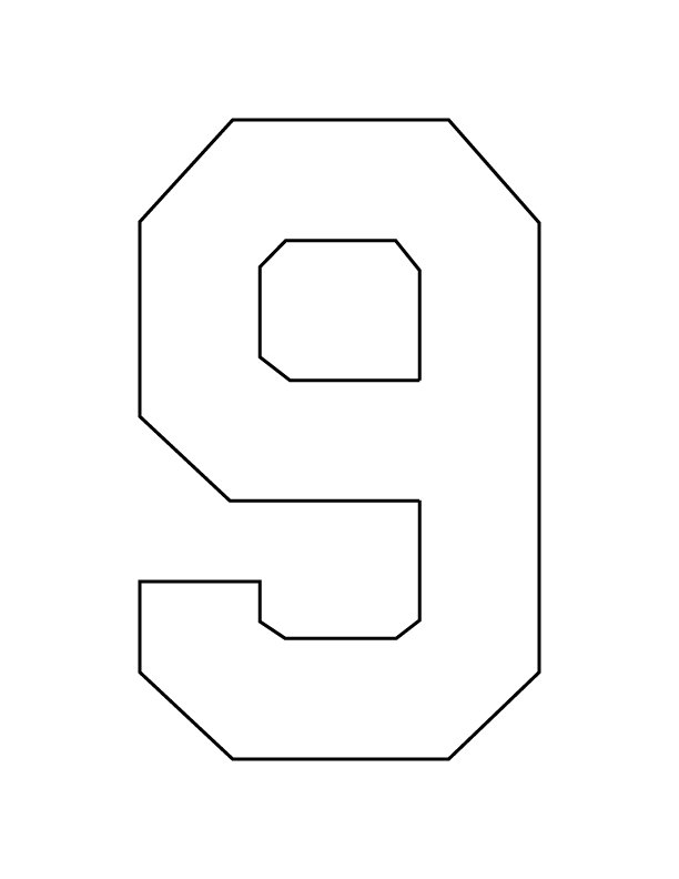 STAHLS’ Pre-Cut 8" Varsity Numbers - 10 Pack