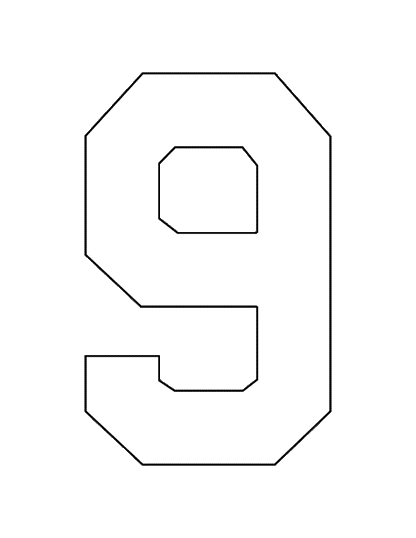 STAHLS’ Pre-Cut 8" Varsity Numbers - 10 Pack