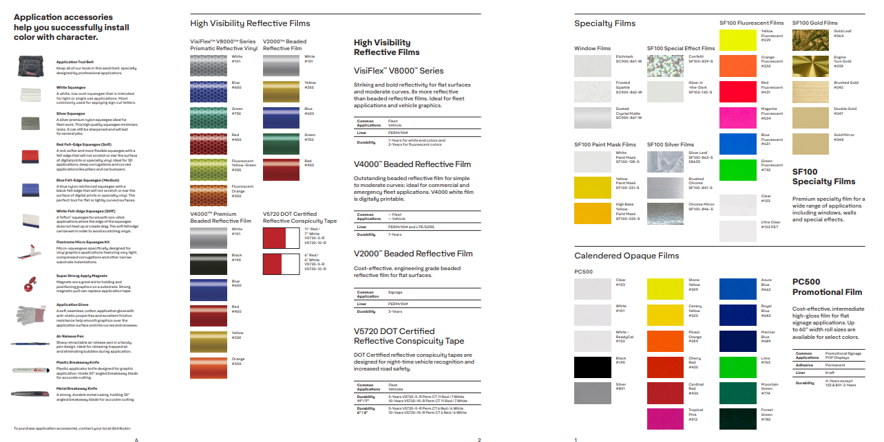 Avery Graphics Color Chart