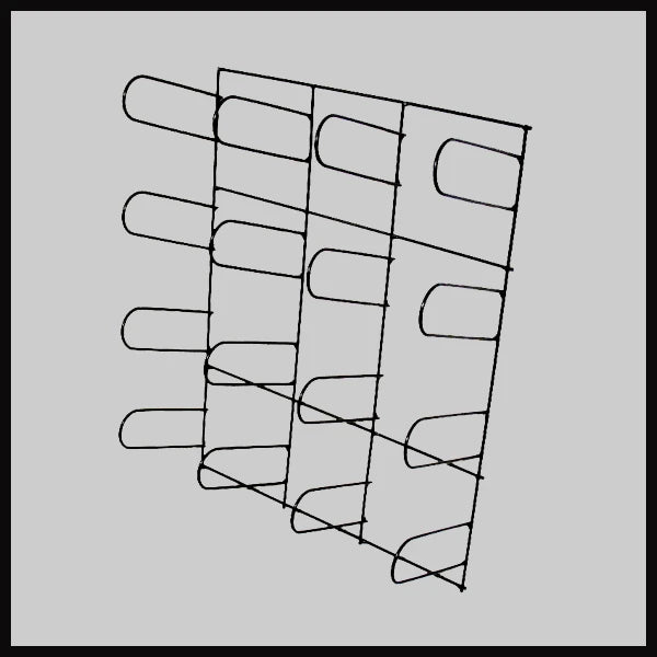 Wire Wall Mount Vinyl Rack Holds 16 Rolls