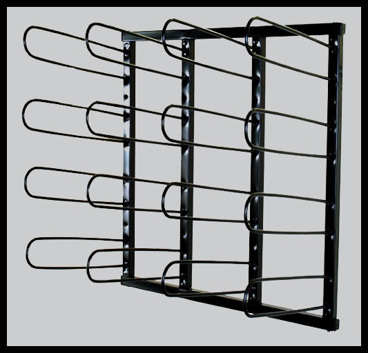 Wall Mounted Vinyl Rack - Holds 16 Rolls