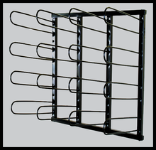 Wall Mounted Vinyl Rack - Holds 16 Rolls
