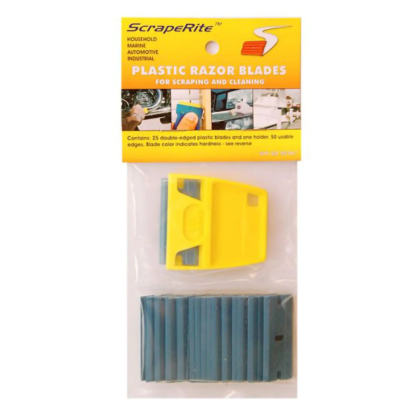 SCRAPERITE POLYCARB BLUE 25+HOLDER
