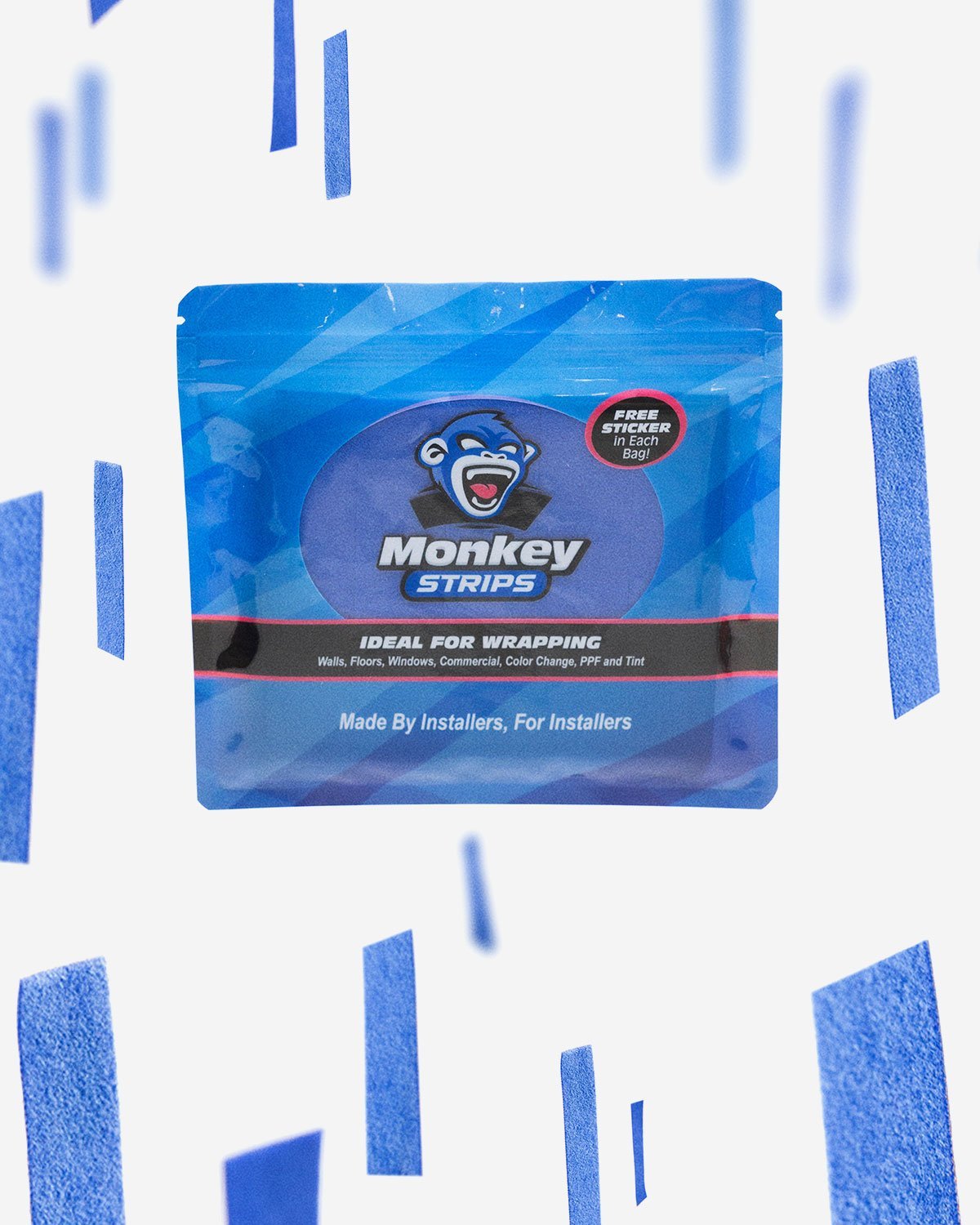 Monkey Strips  Felt Squeegee Covers/ Buffers
