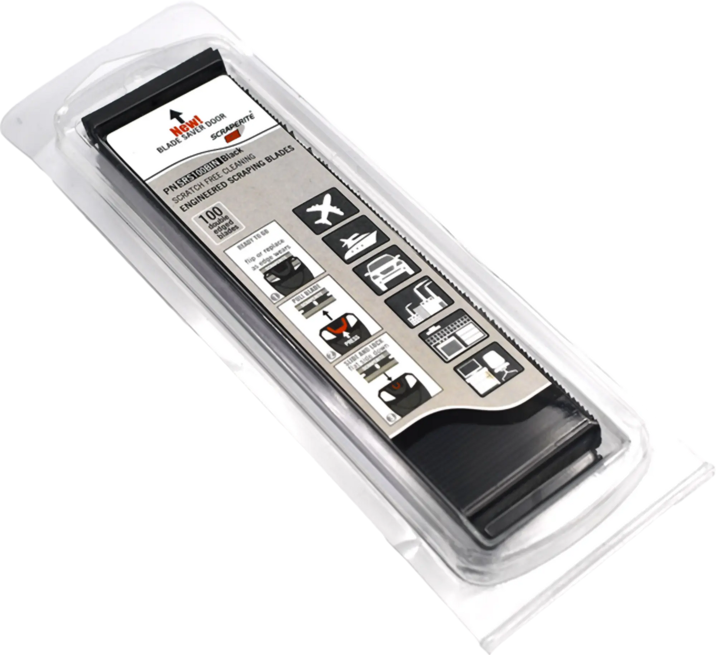 SCRAPERITE Black Industrial (BIN) 100-pack