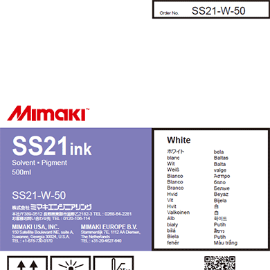 Mimaki SS21 Solvent Ink